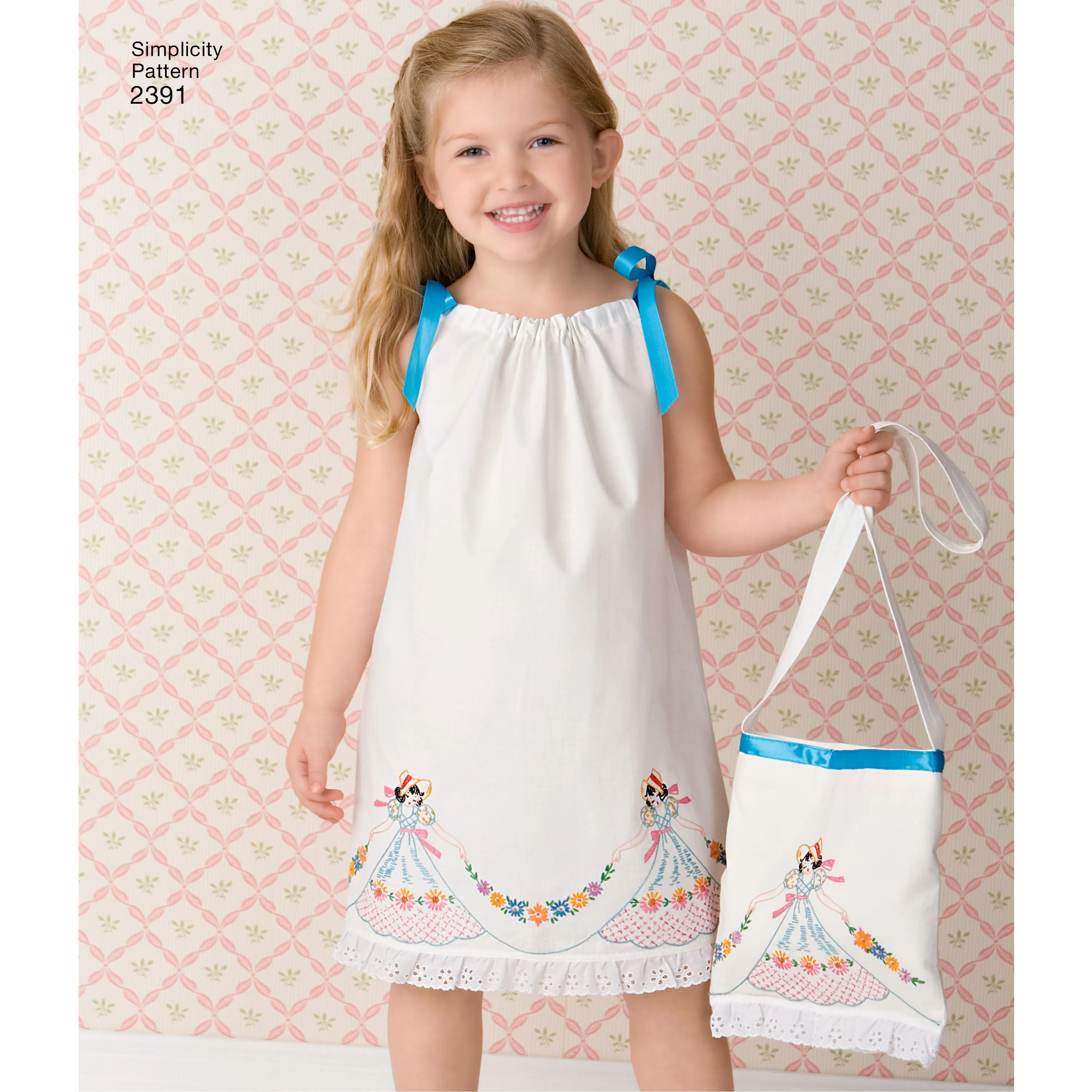 Simplicity Pattern 2391 Child's vintage pillow case fashion