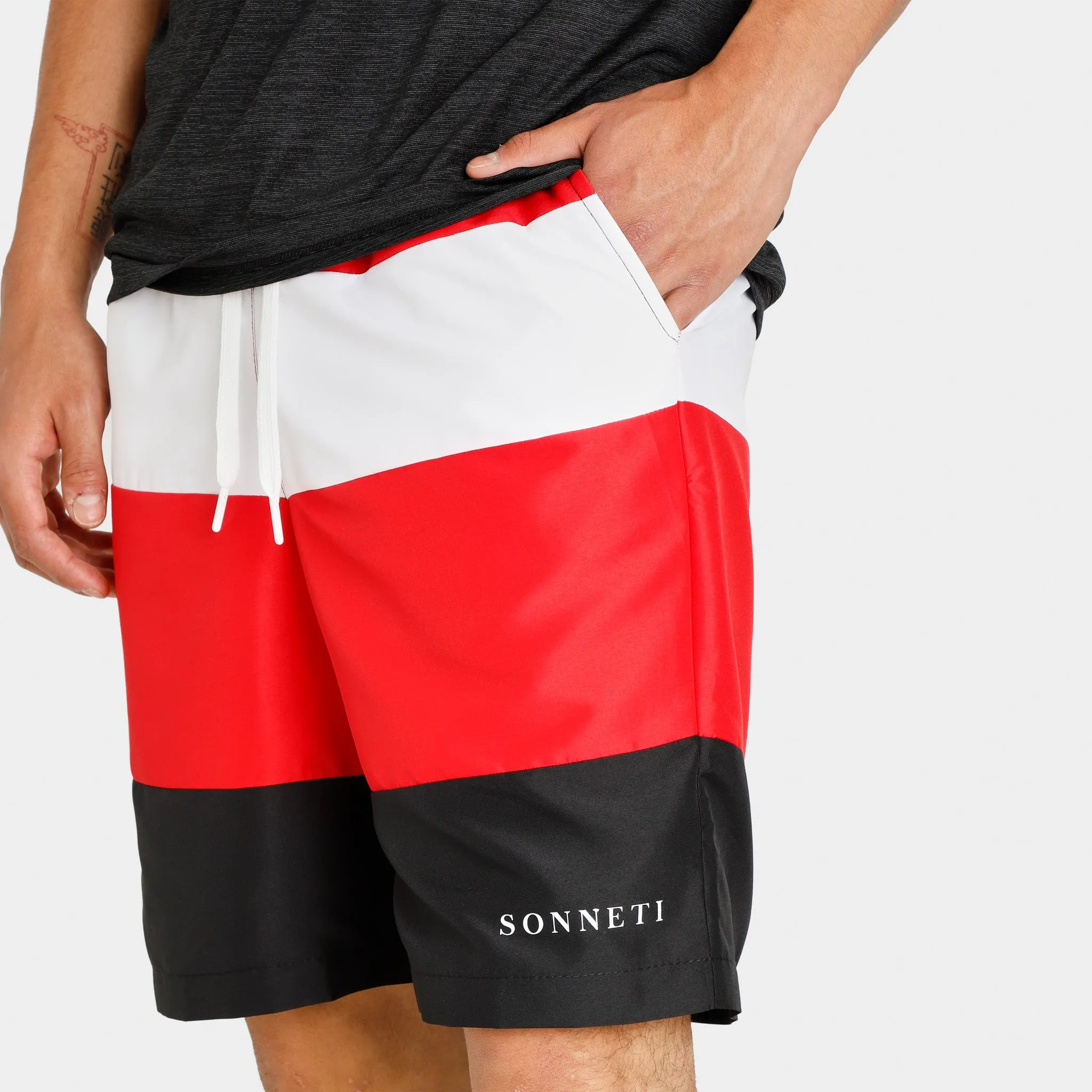 Sonneti Forten Shorts Black / Red - White