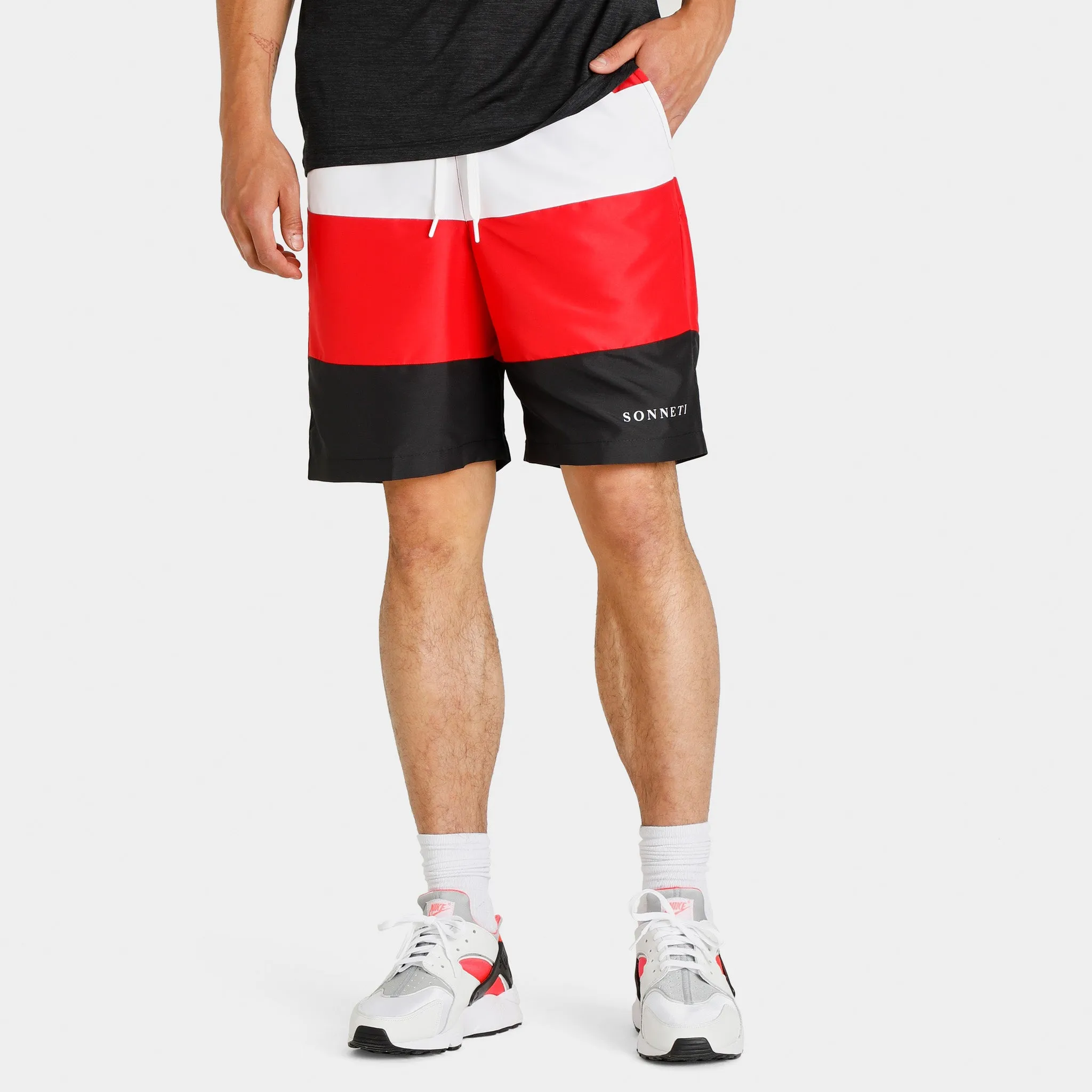 Sonneti Forten Shorts Black / Red - White