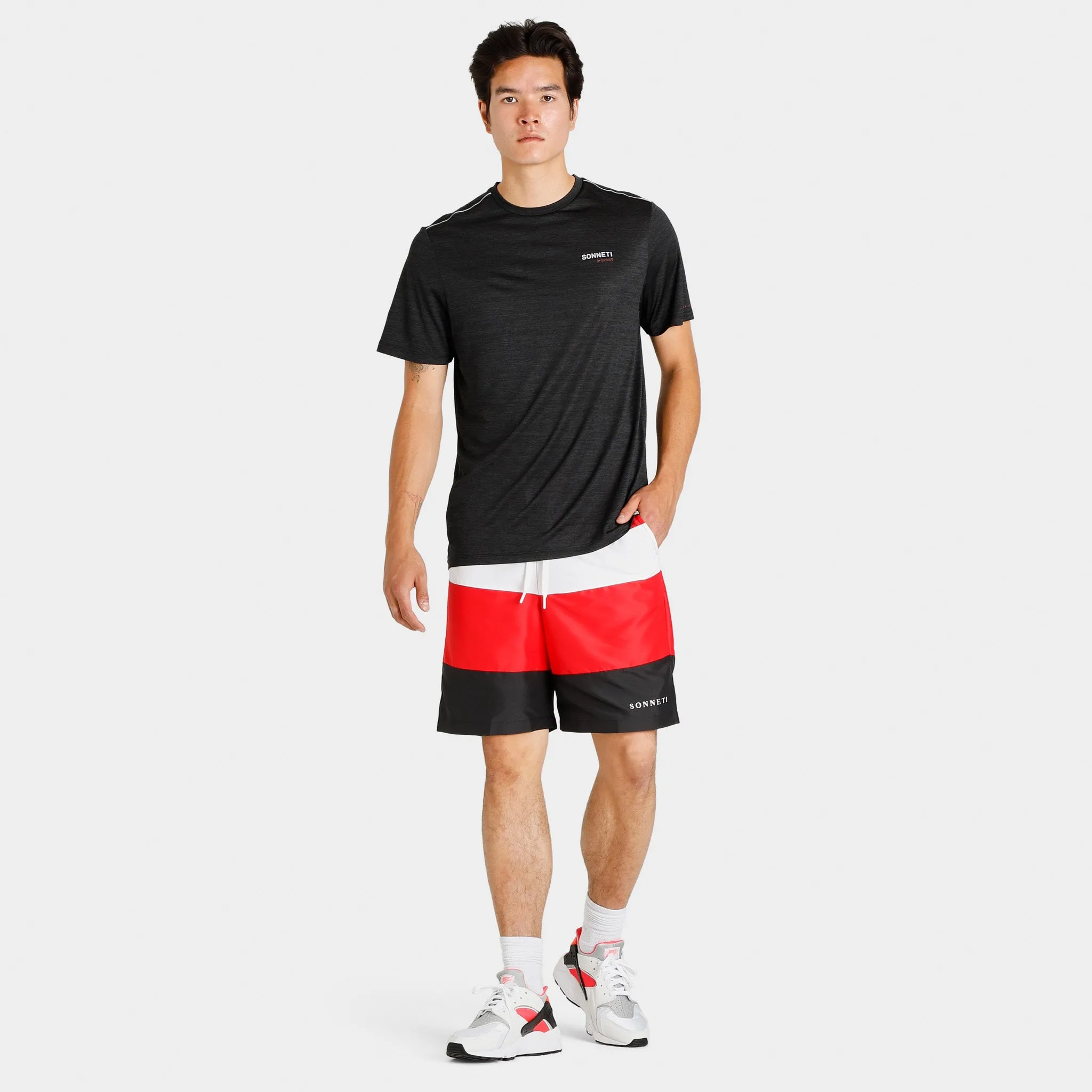 Sonneti Forten Shorts Black / Red - White