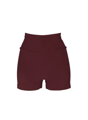 sustainable swimwear shorts wine