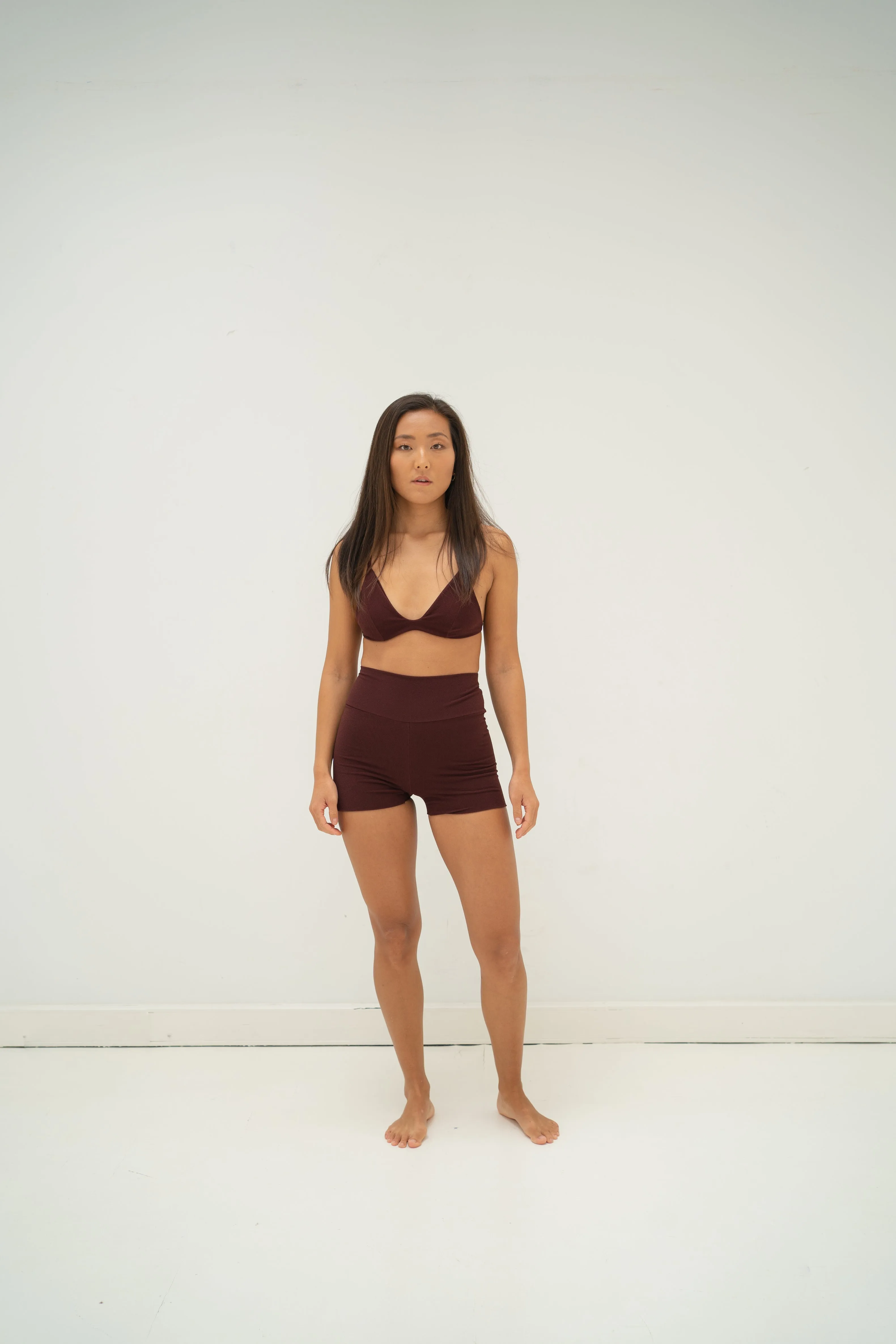 sustainable swimwear shorts wine