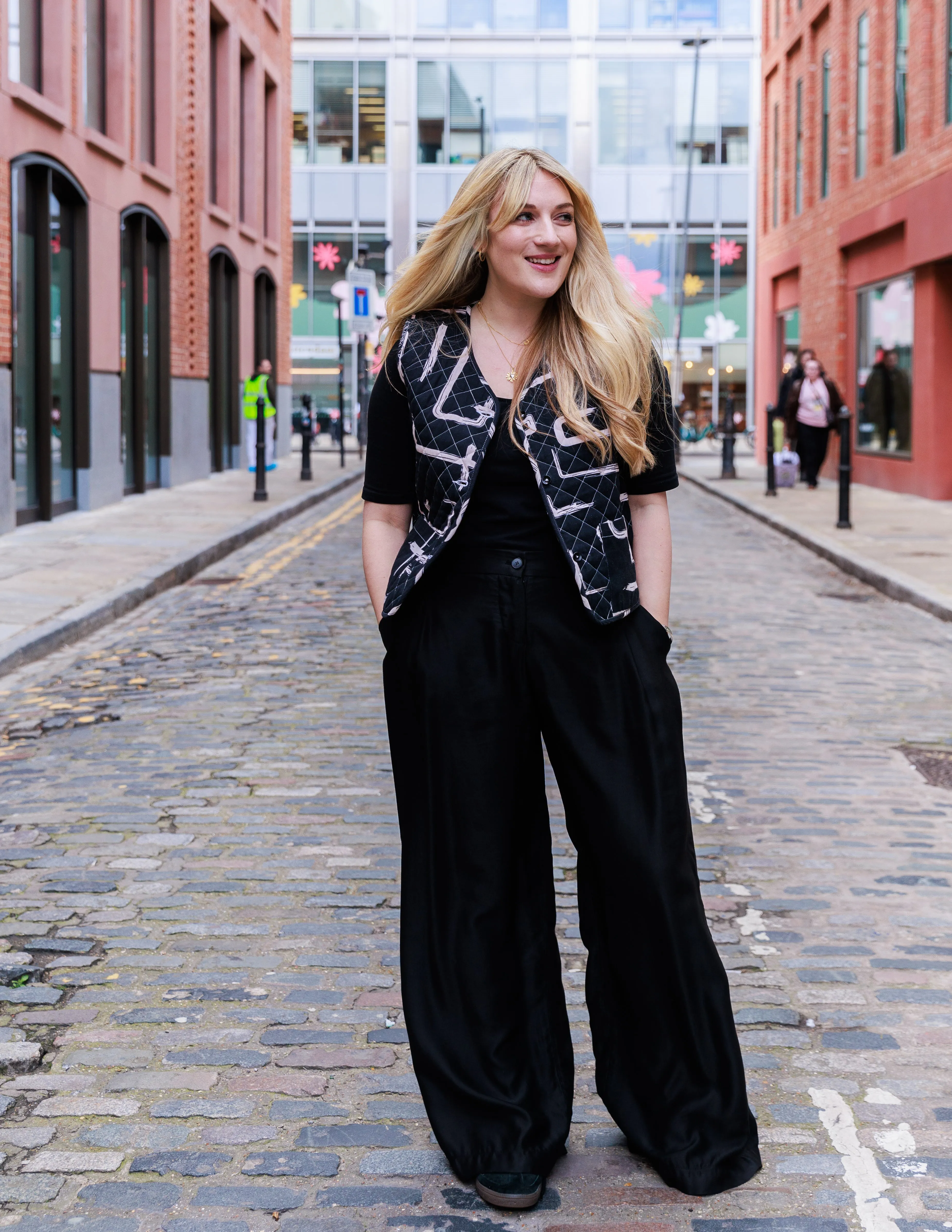 The Addison Trousers in Black by Lora Gene