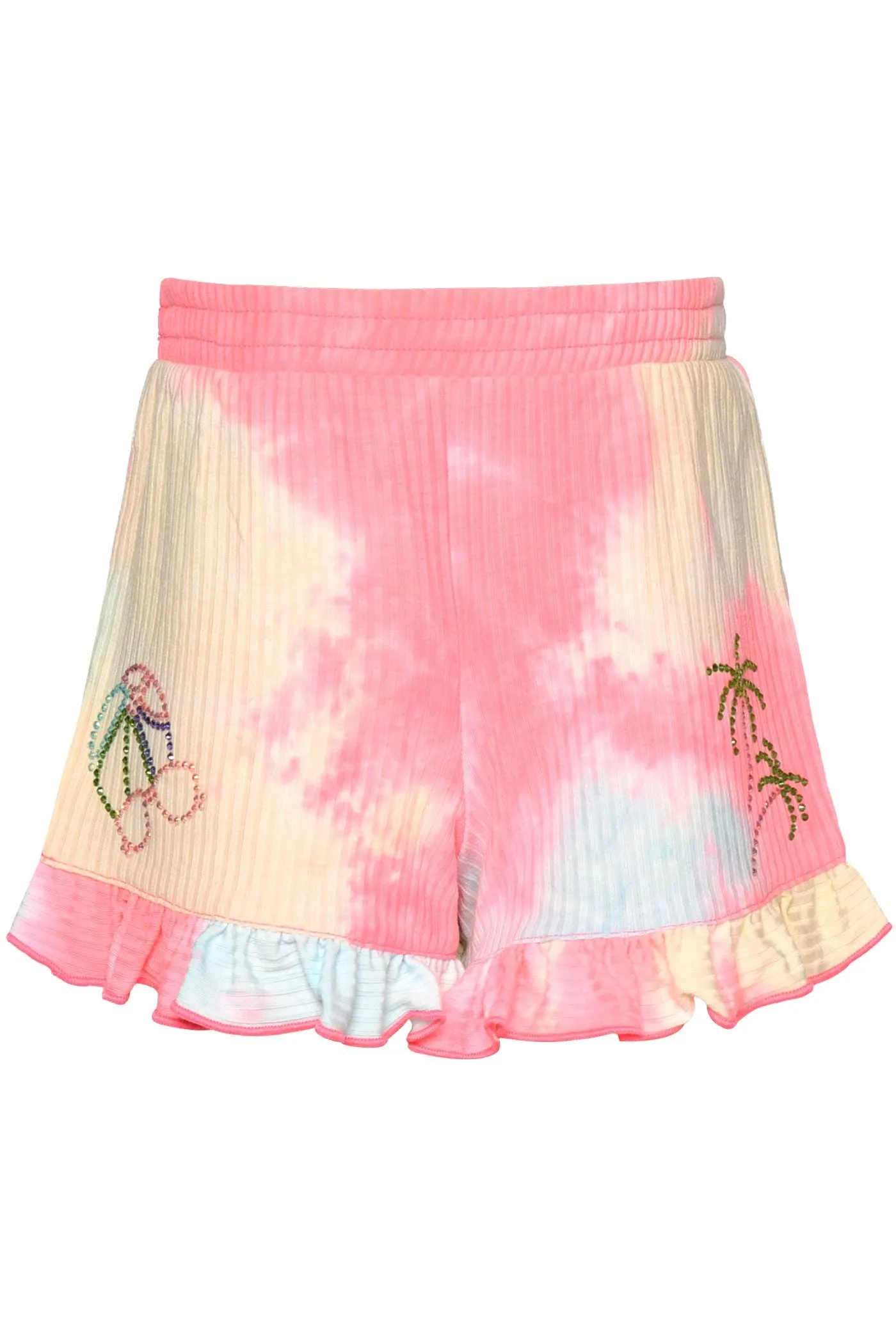 Tie Dye Rib Shorts