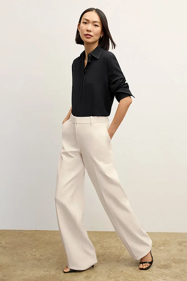 Tinsley Trouser - Flex Suiting :: Ivory