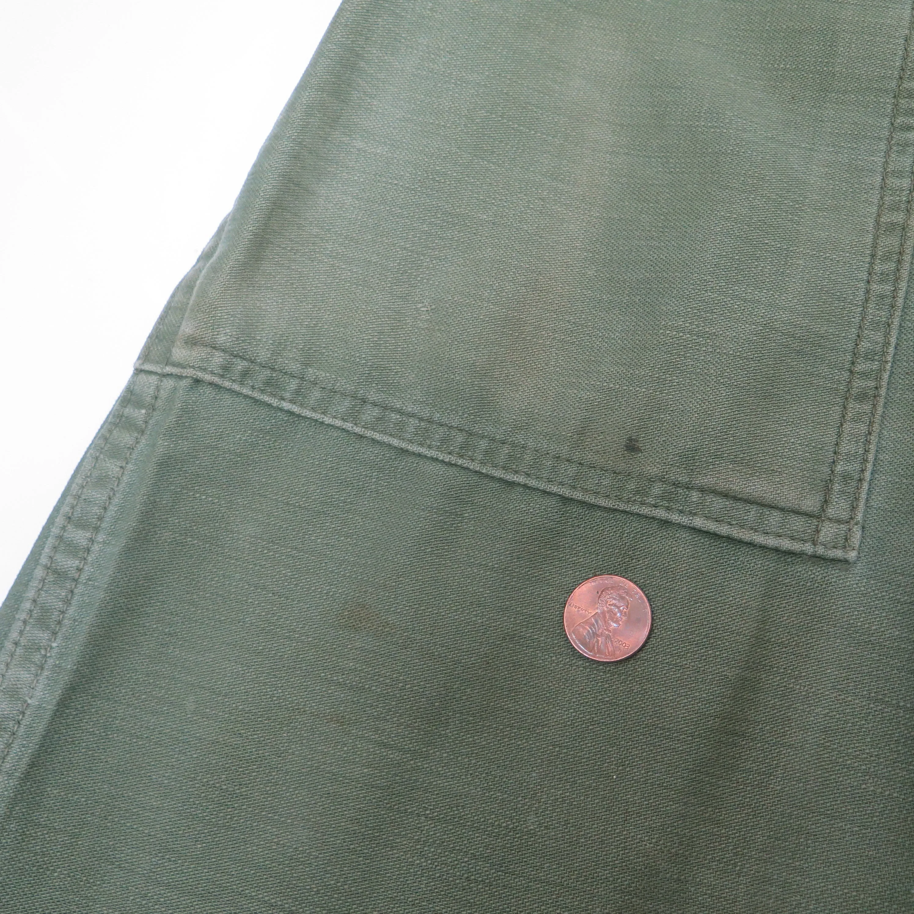 US ARMY UTILITY OG-107 SATEEN TROUSERS PANTS 1961 VIETNAM WAR SIZE W28 L33 SMALL