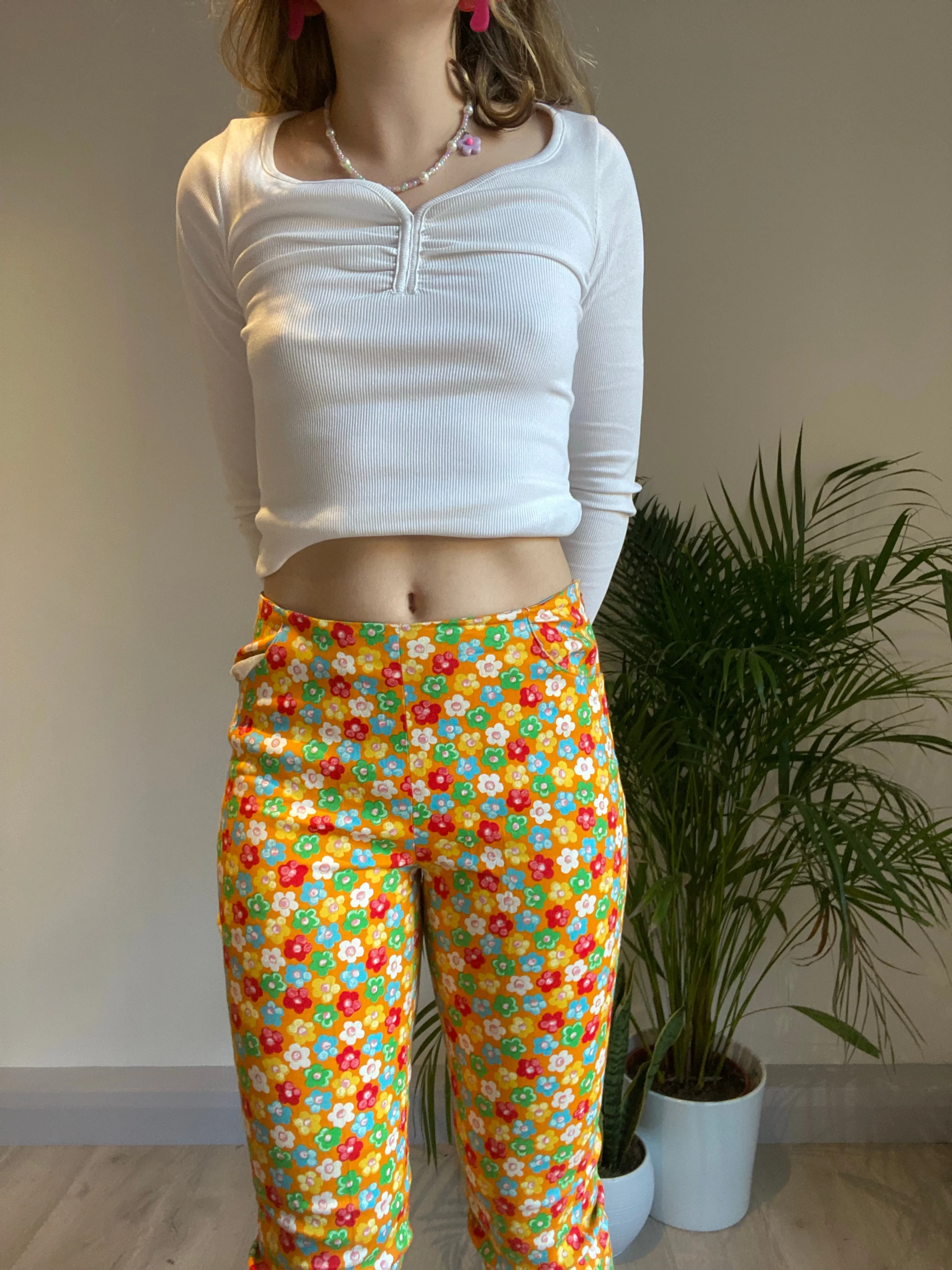 Vintage Flower Trousers (XS)