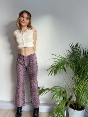 Vintage Snake Print Trousers (M)