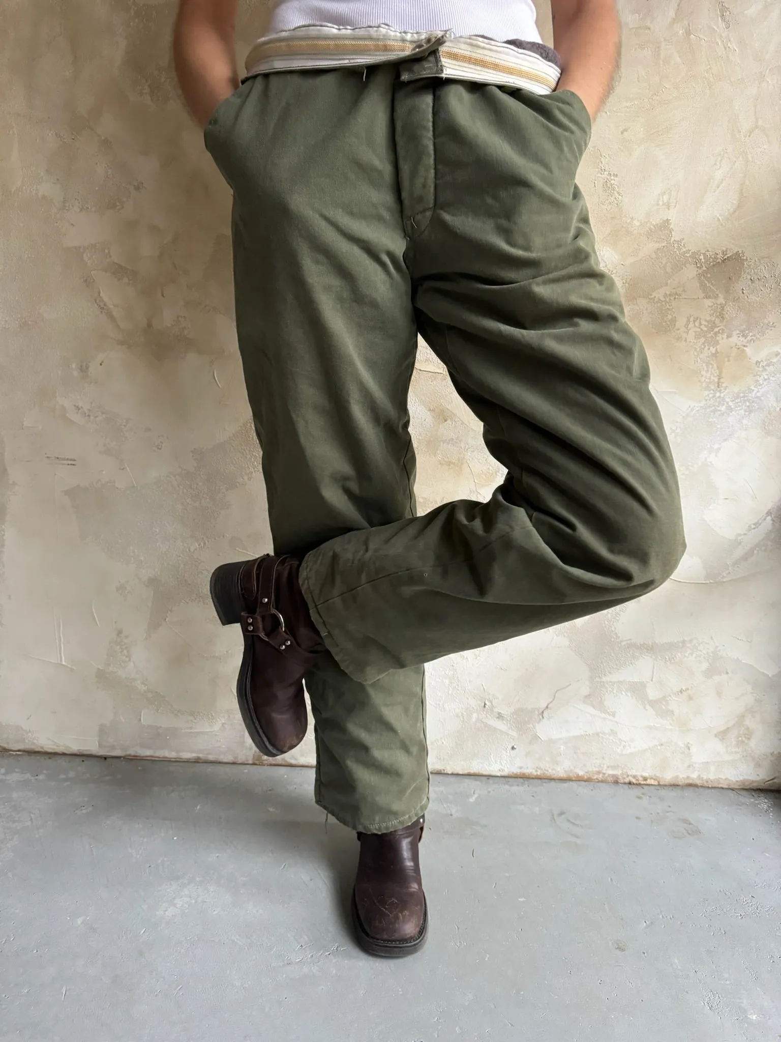 Wool Lined Military Trousers