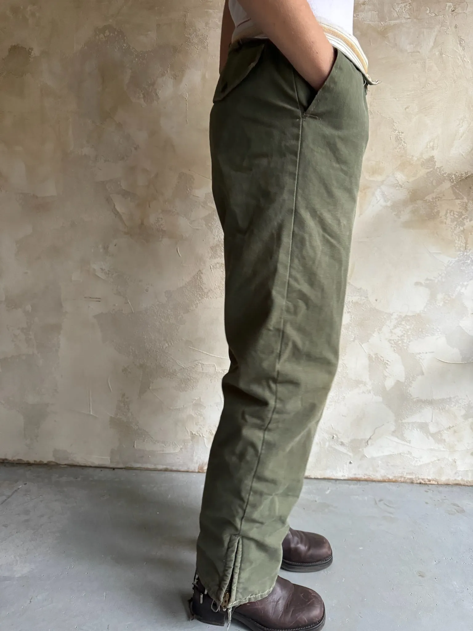 Wool Lined Military Trousers