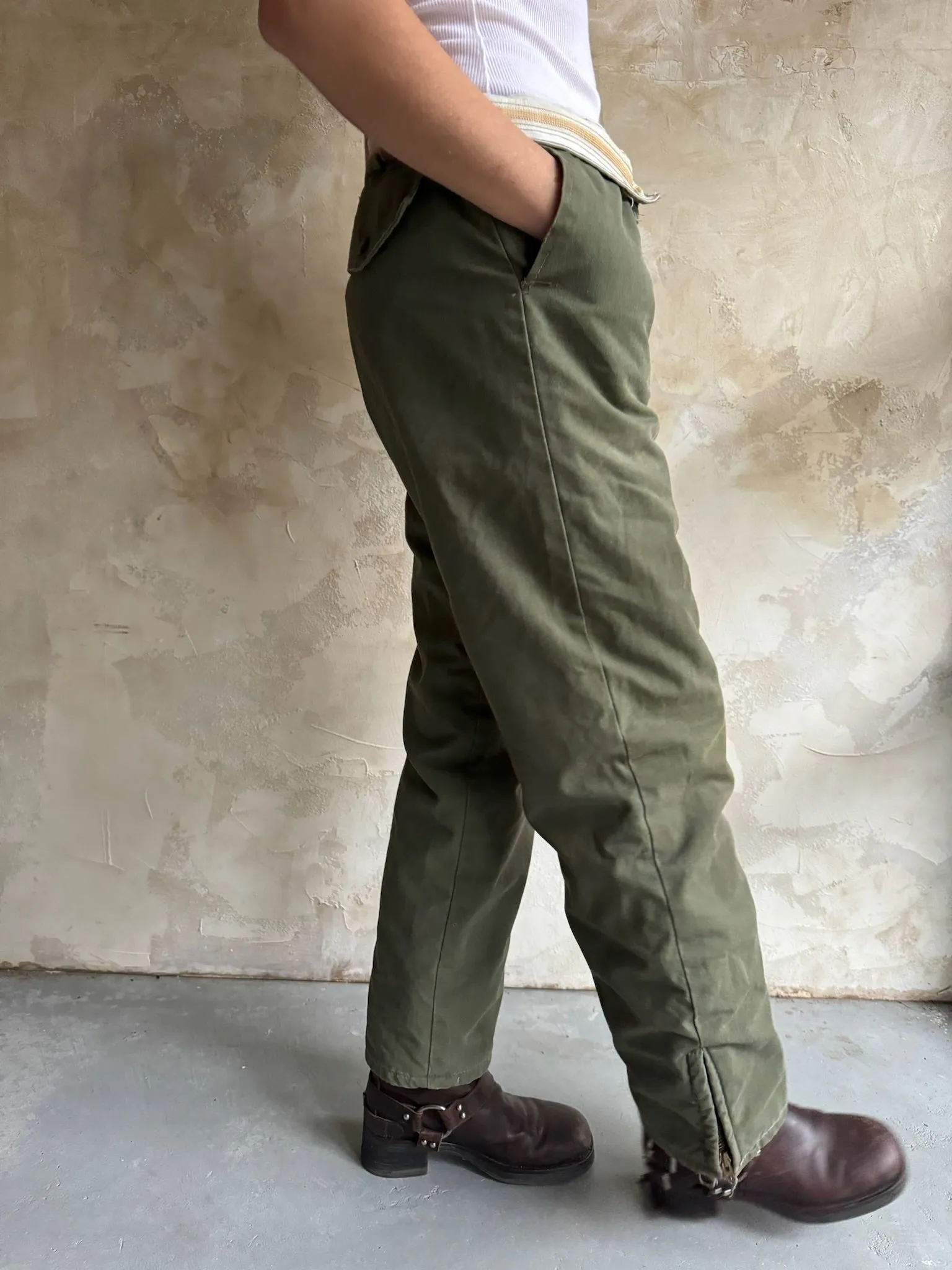 Wool Lined Military Trousers