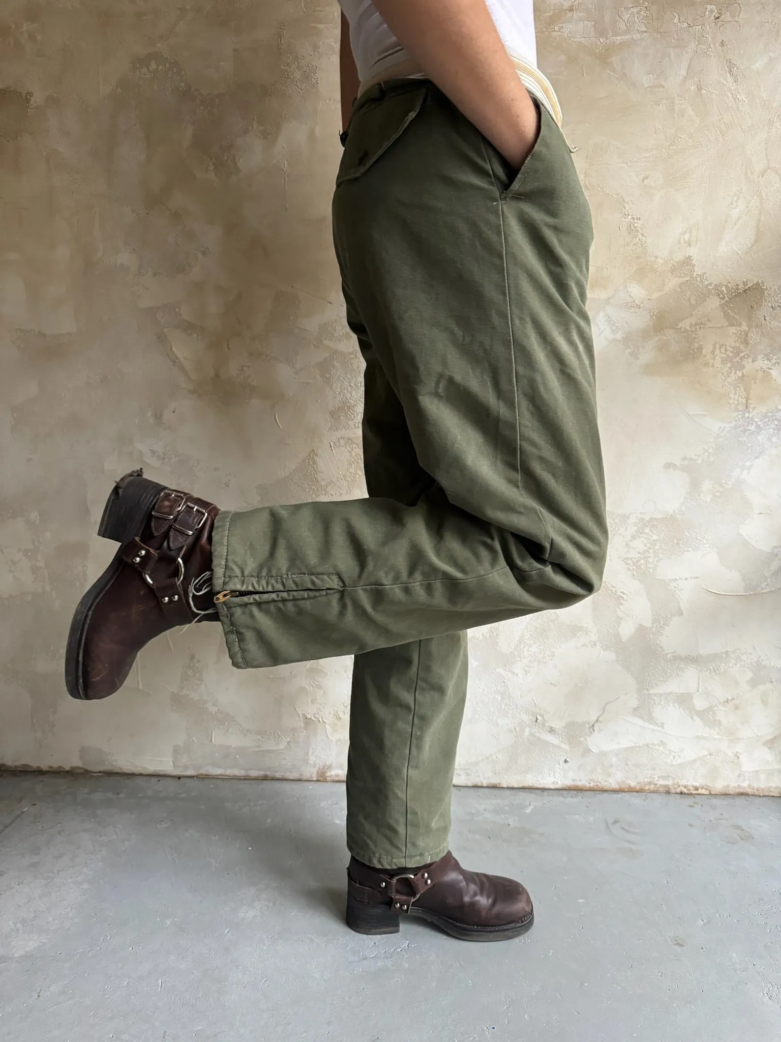 Wool Lined Military Trousers